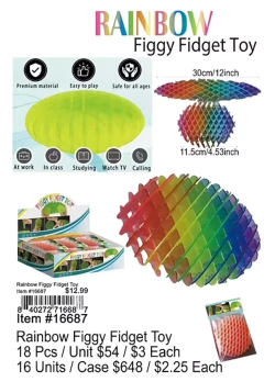 Rainbow Figgy Fidget Toy